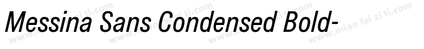 Messina Sans Condensed Bold字体转换